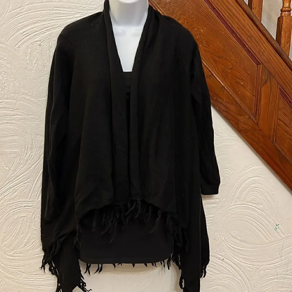 Cynthia Rowley merino wool fringes sweater size XS‎